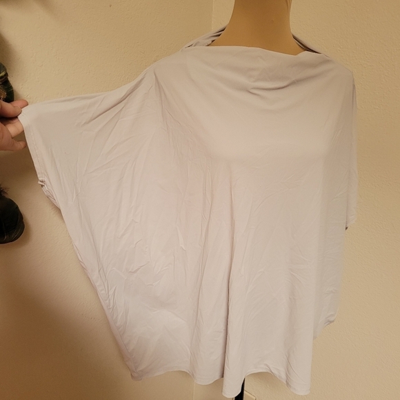 Bryn Walker Light Grey Batwing Style Shirt - Picture 4 of 6